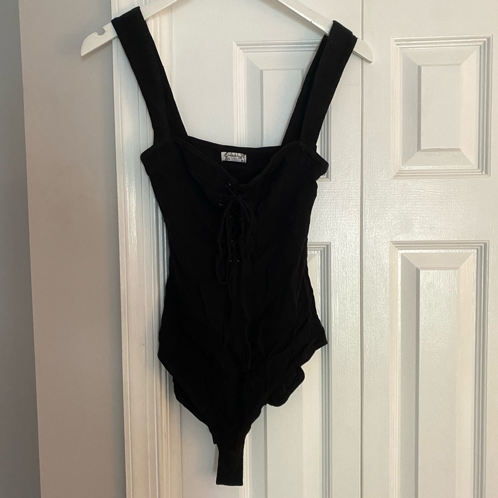 Free People Lace up Bodysuit